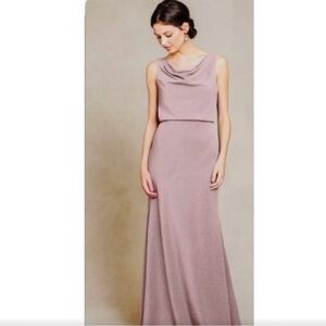 Jenny Yoo / NWT Madelyn Whipped Apricot Crepe De Chine Size bridesmaid dress 16